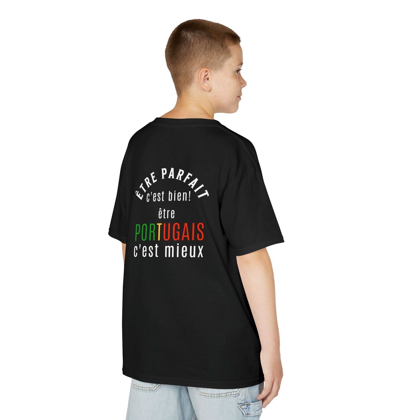 T-shirt Criança - Etre Portugais c'est mieux