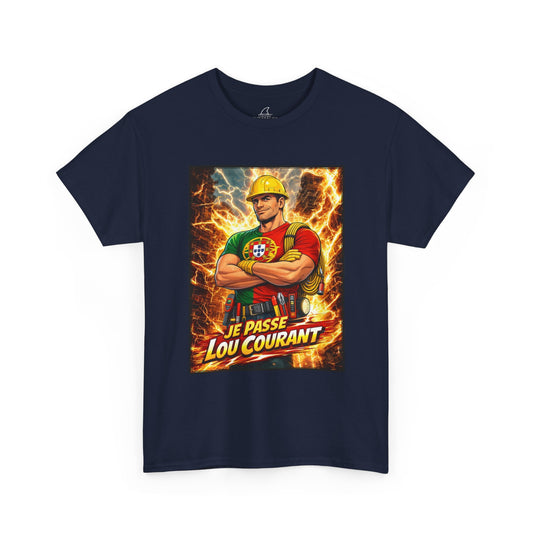 T-shirt Homem - Je Passe Le Courant