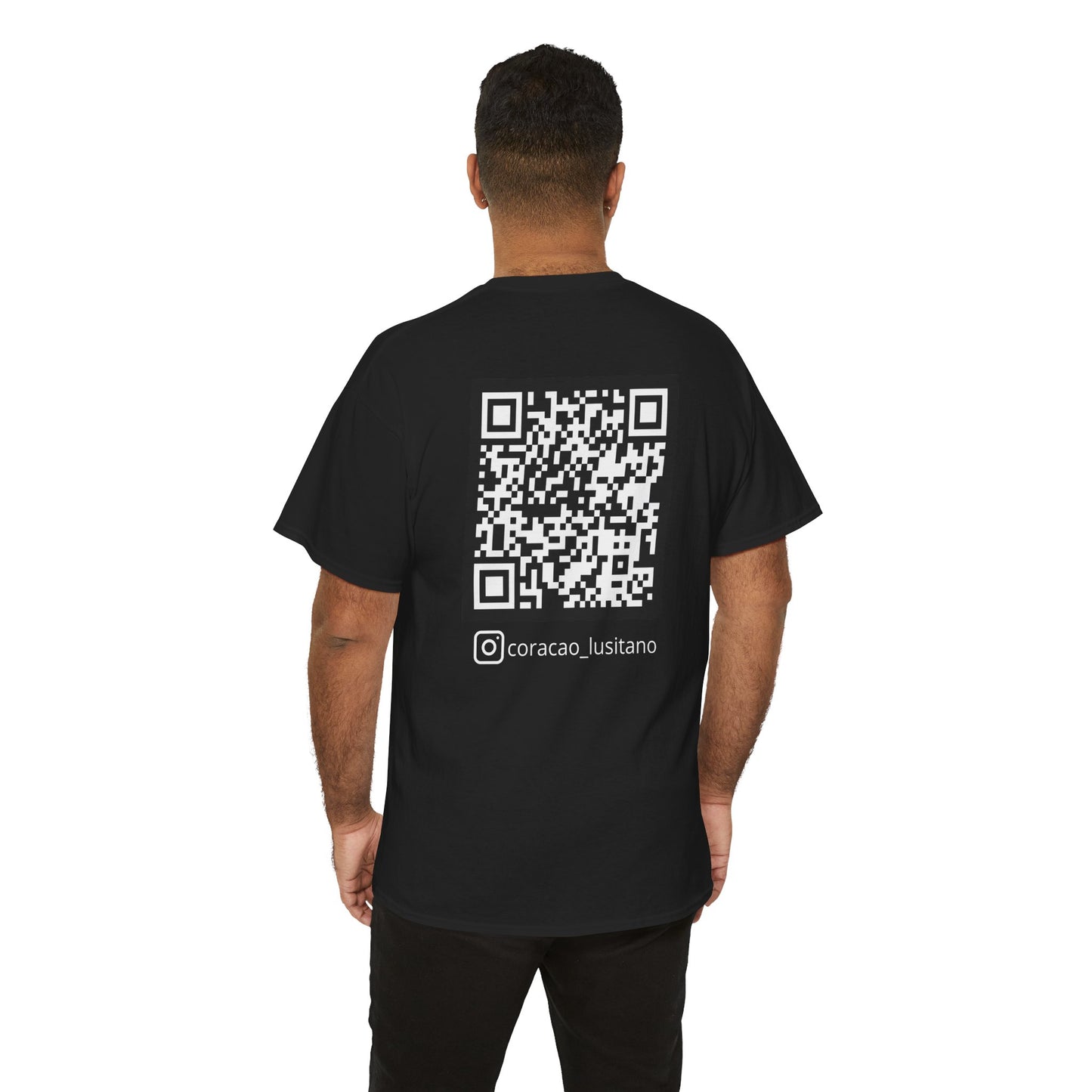 T-shirt Unissexo - QR Code Coração Lusitano