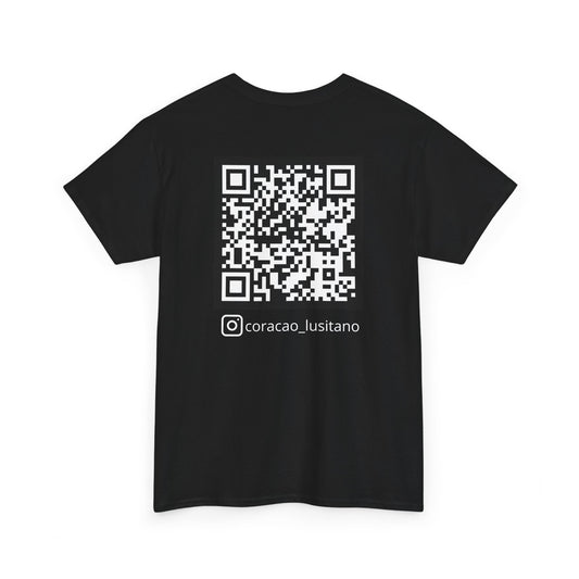 T-shirt Unissexo - QR Code Coração Lusitano