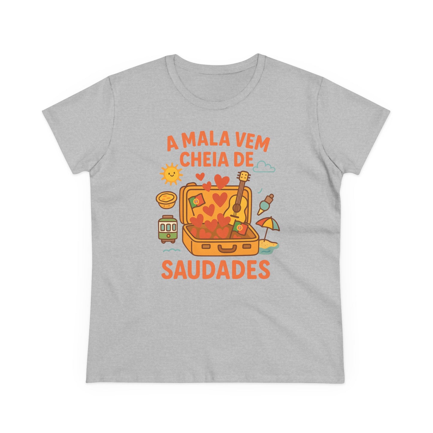 A mala vem cheia de saudades - T-shirt femme