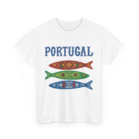 Portugal & Sardinhas Decoradas - T-shirt unisexe