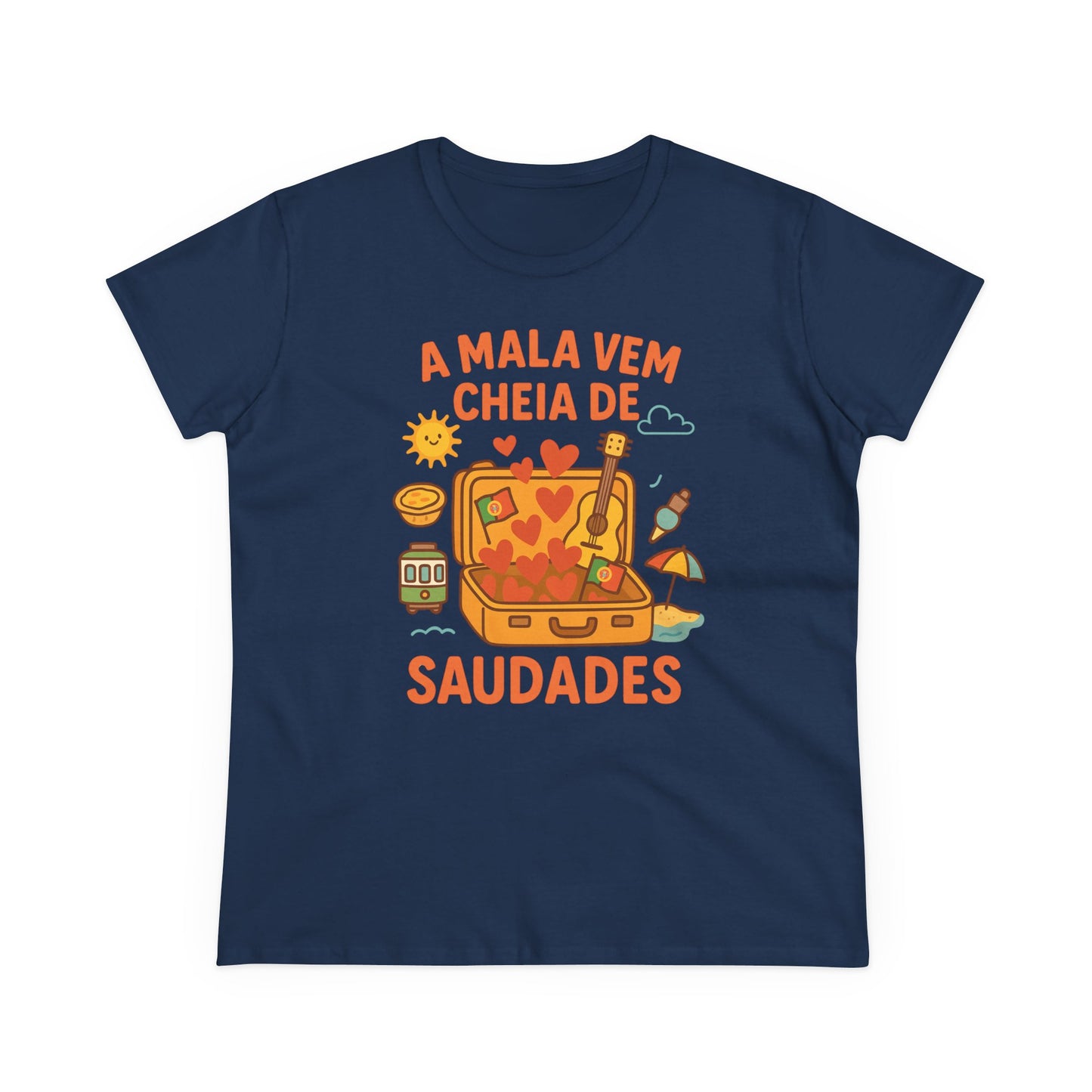 A mala vem cheia de saudades - T-shirt femme