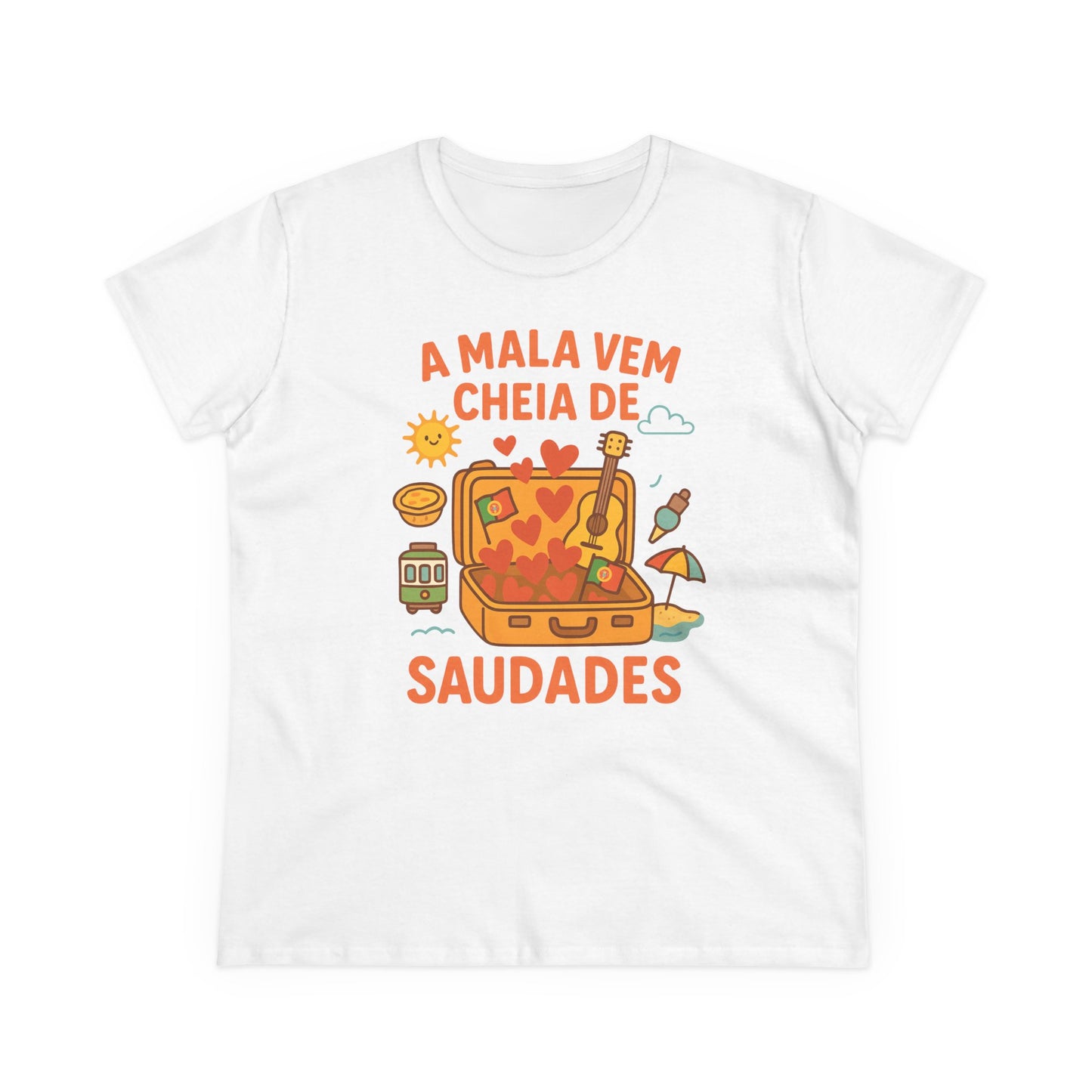A mala vem cheia de saudades - T-shirt femme