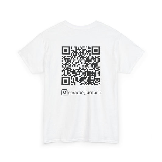 T-shirt Unissexo - QR Code Coração Lusitano