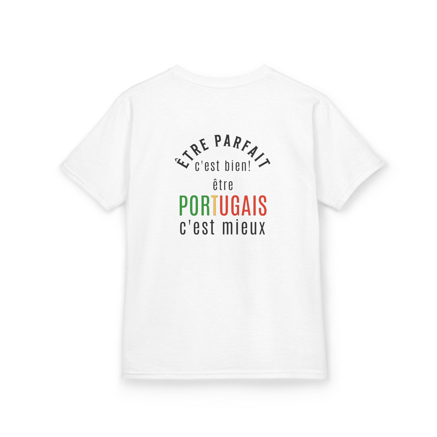 T-shirt Criança - Etre Portugais c'est mieux