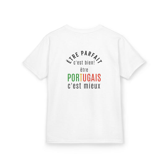 T-shirt Criança - Etre Portugais c'est mieux