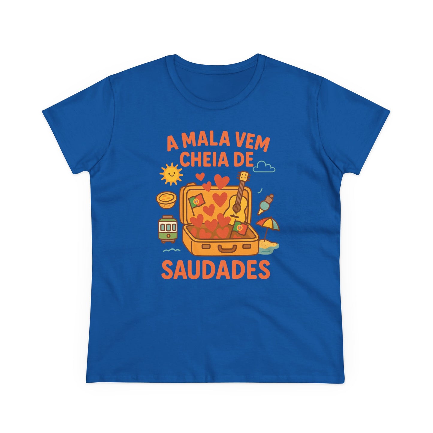 A mala vem cheia de saudades - T-shirt femme
