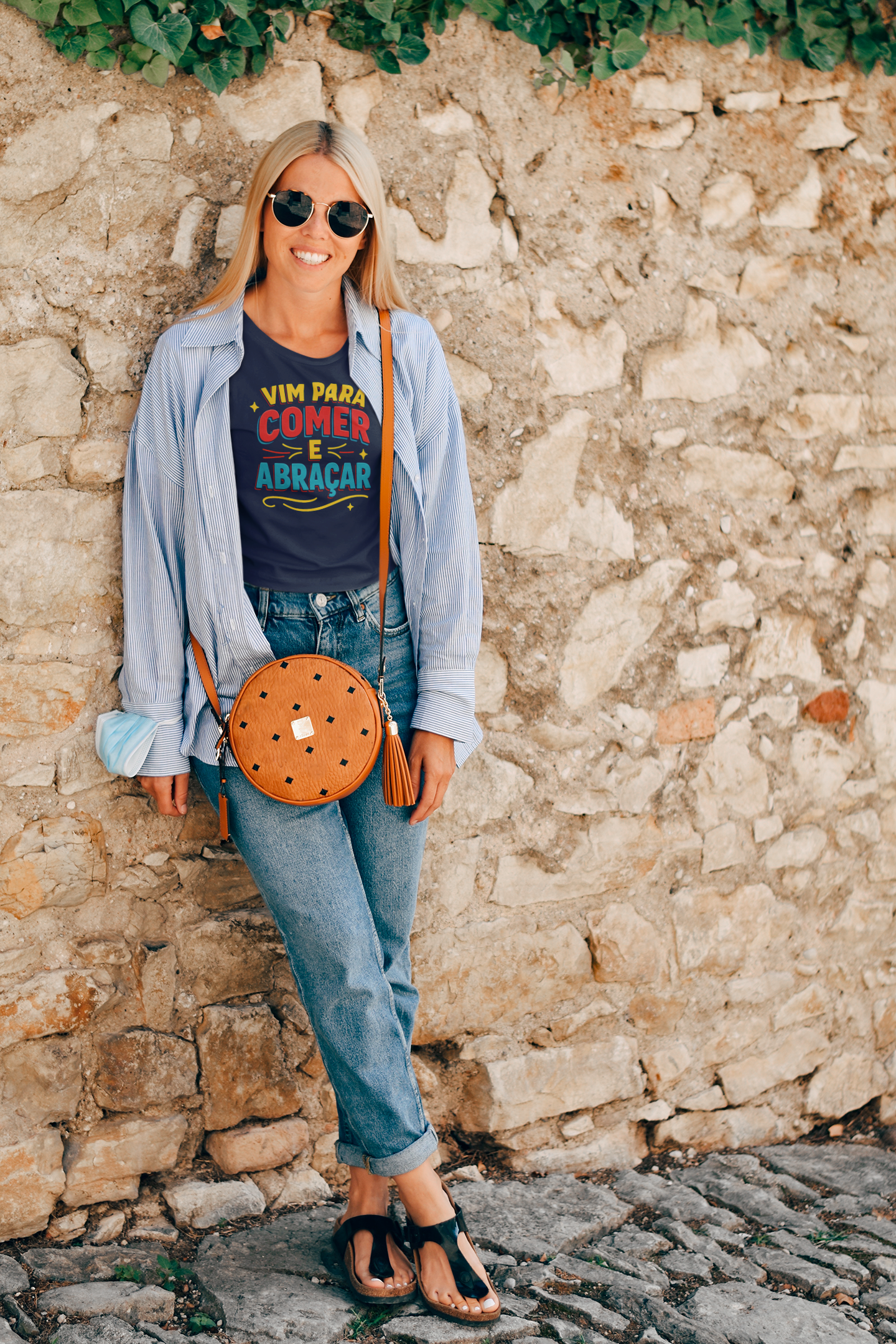 Vim para comer e abraçar - T-shirt Mulher